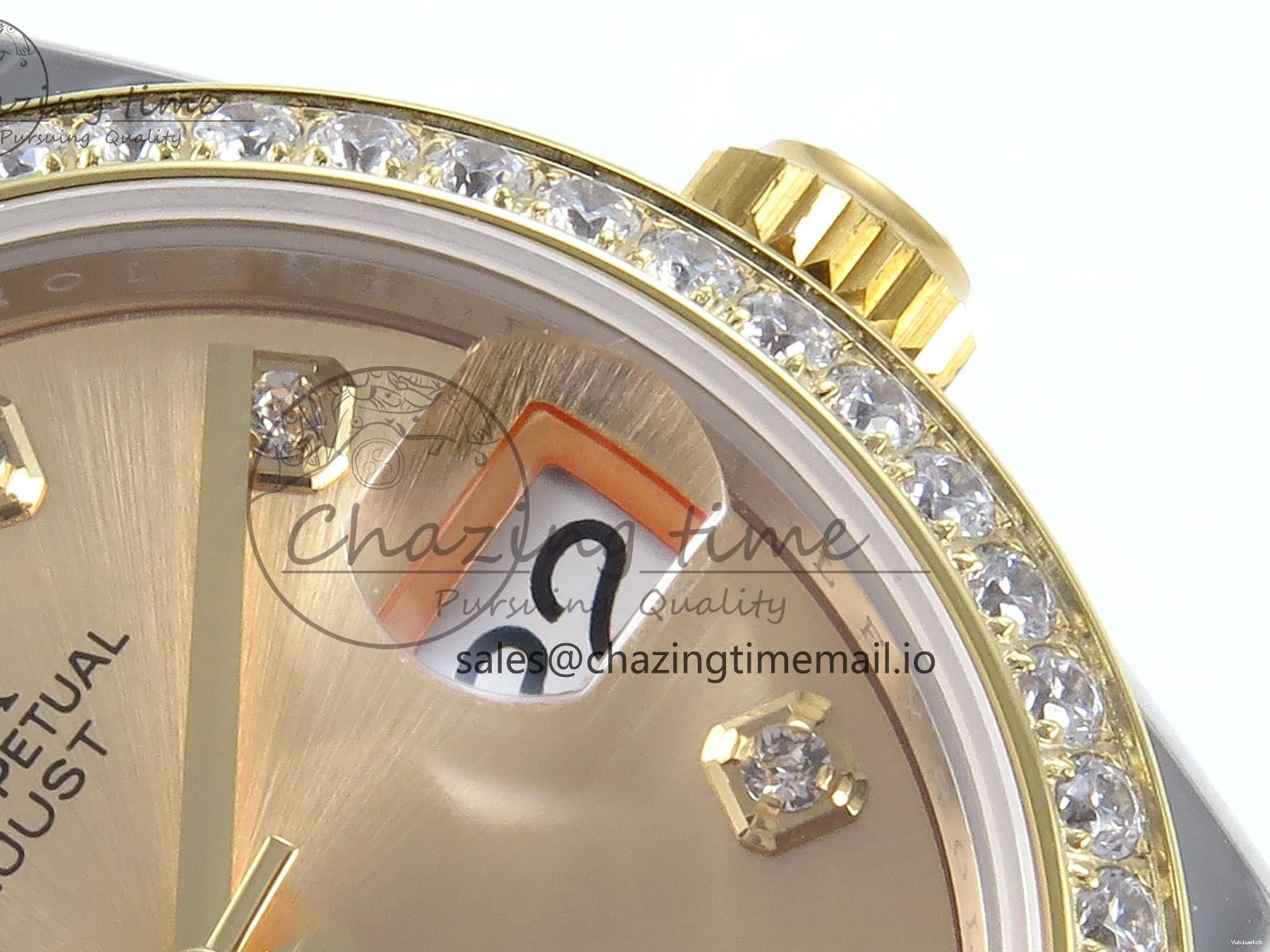 Diamonds Bezel ETA Oyster Best DateJust YG Edition Diamonds 904L 31 1:1 SS on Dial ARF 278383RBR Steel 2688 Bracelet YG 0518